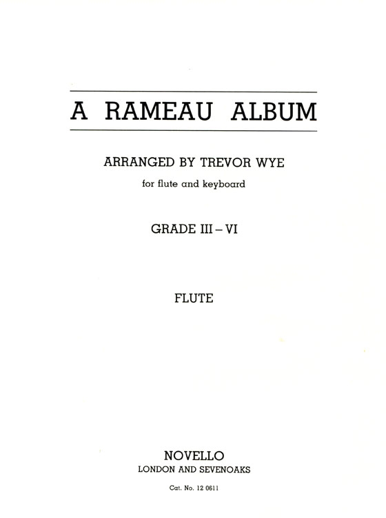 A【Rameau】Album for Flute and Keyboard A【Rameau】Album for Flute and Keyboard