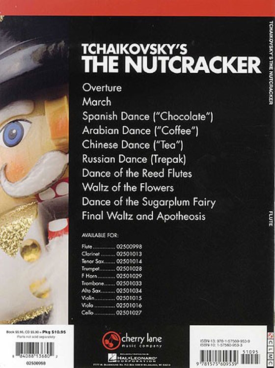 Tchaikovsky's The Nutcracker【CD+樂譜】for Flute