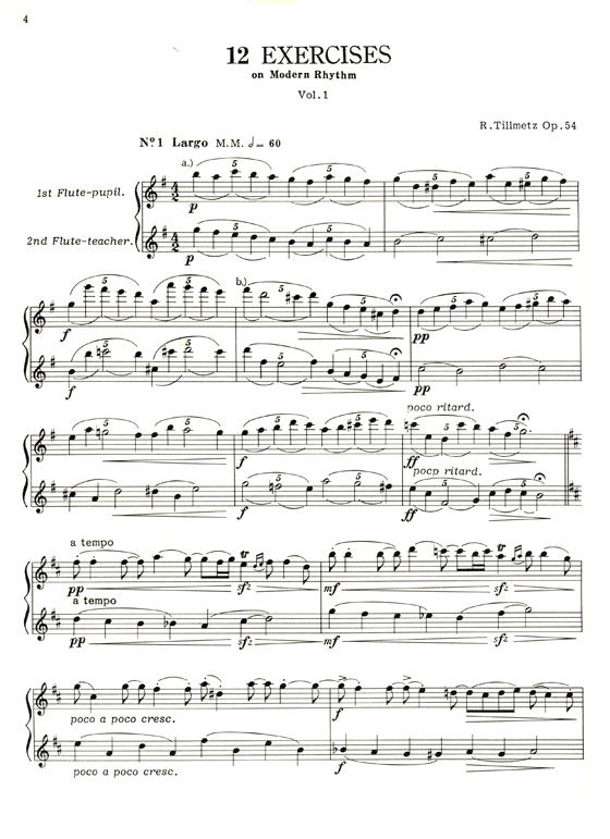 R. Tillmetz【12 Exercises】on Modern Rhythm , Op. 54 Vol. 1 R. Tillmetz【12 Exercises】on Modern Rhythm , Op. 54 Vol. 1