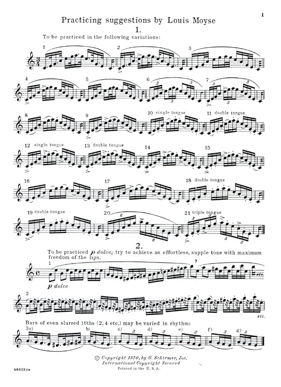 Joachim Andersen【24 Etudes, Op. 15】Flute Solo