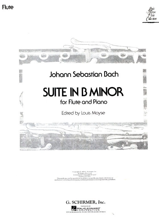 J.S. Bach【Suite in B Minor】for Flute and Piano