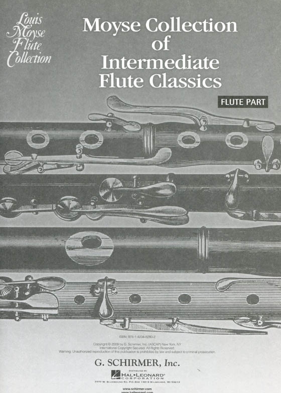 Moyse Collection of IntermediateFlute Classics【CD+樂譜】for Flute & Piano
