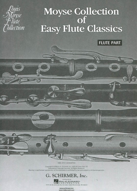 Moyse Collection of Easy Flute Classics【CD+樂譜】for Flute & Piano