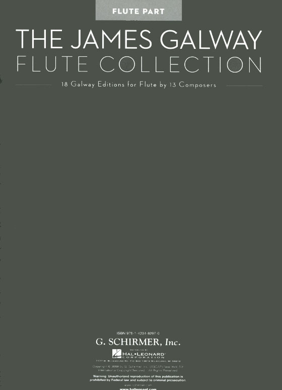 The James Galway【Flute Collection】18 Galway Editions for Flute by 13 Composers Flute & Piano