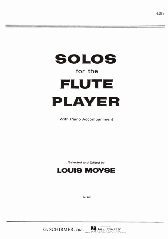 Solos for the【Flute】Player with Piano Accompaniment