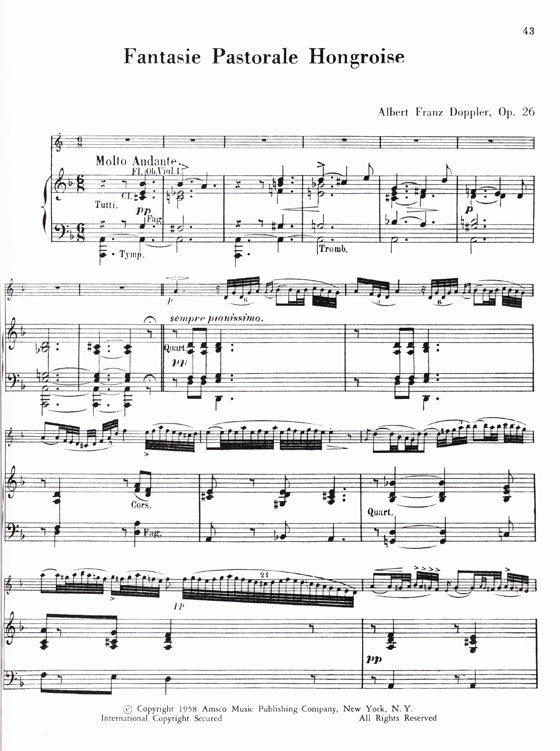 Selected Flute Solos With Piano Accompaniment	