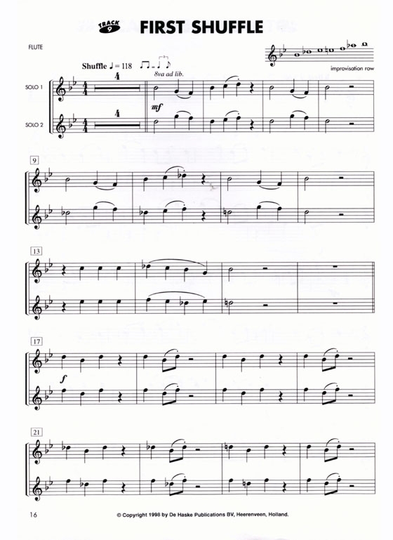 Easy Swing Pop【Book 1】for Flute / Violin, Grade 1-2【CD+樂譜】