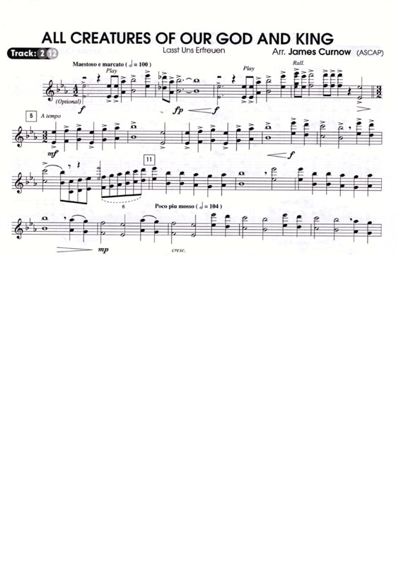 Great Hymns【CD+樂譜】Flute / Oboe / Violin