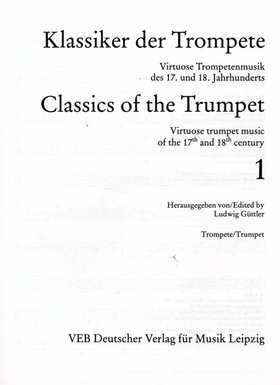 Klassiker Der Trompete / Classics of the Trumpet【1】 Klassiker Der Trompete / Classics of the Trumpet【1】