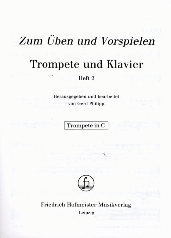 Zum Üben Und Vorspielen【2】Trompete und Klavier