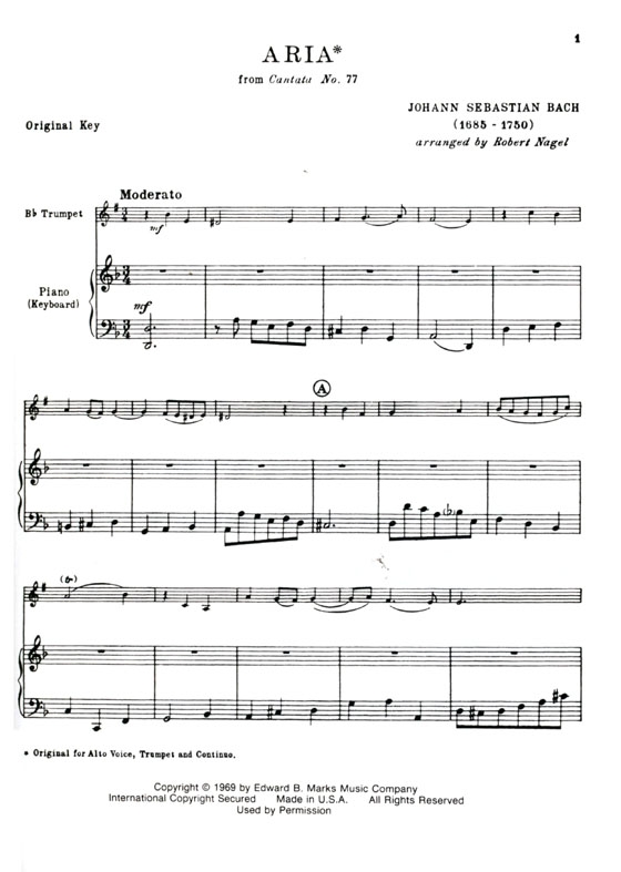 【Baroque Music】for Trumpet with Piano Accompaniment