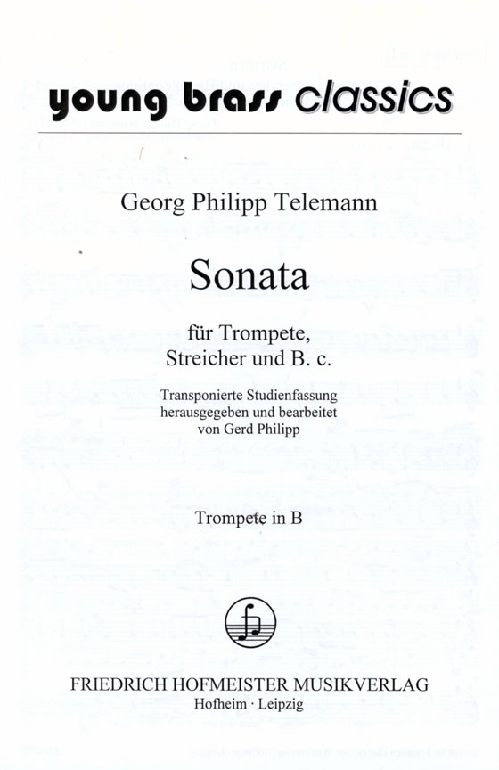 Georg Philipp Telemann【Sonata】für Trompete, Streicher und B.c.