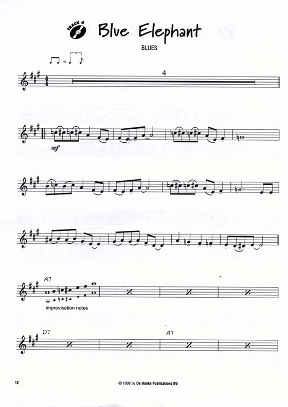 the sound of Pop rock blues【CD+樂譜】for Trumpet / Clarinet / Saxophone B♭, Grade 1-2