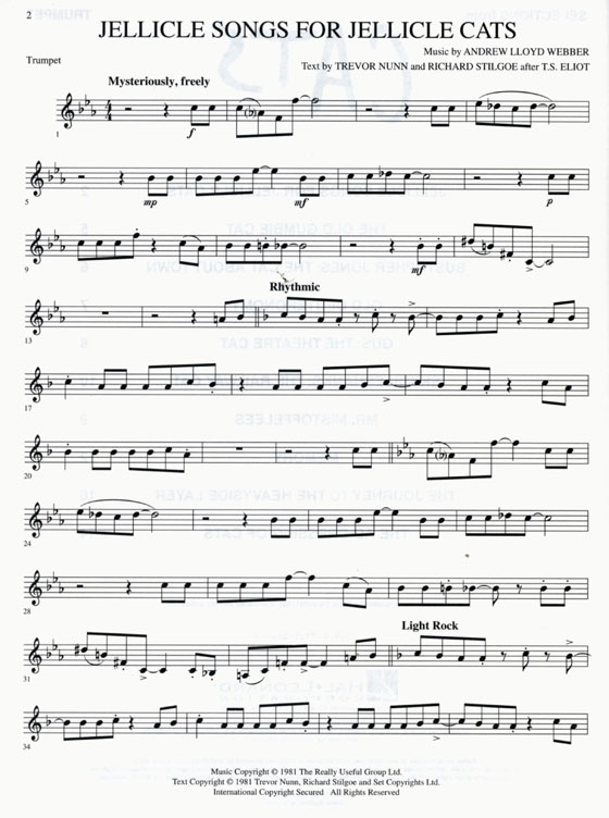 Selections from【Cats】Trumpet Selections from【Cats】Trumpet