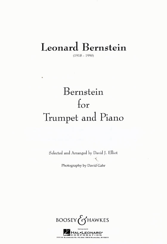 Leonard Bernstein for Trumpet and Piano