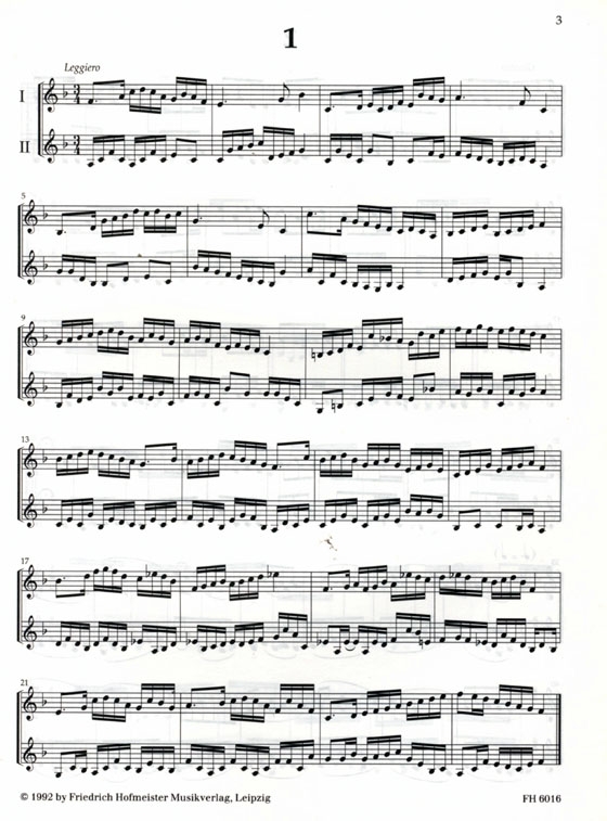 Hans-Joachim Krumpfer【24 rhythmisch-technische Studien】für zwei Trompeten , Heft 1