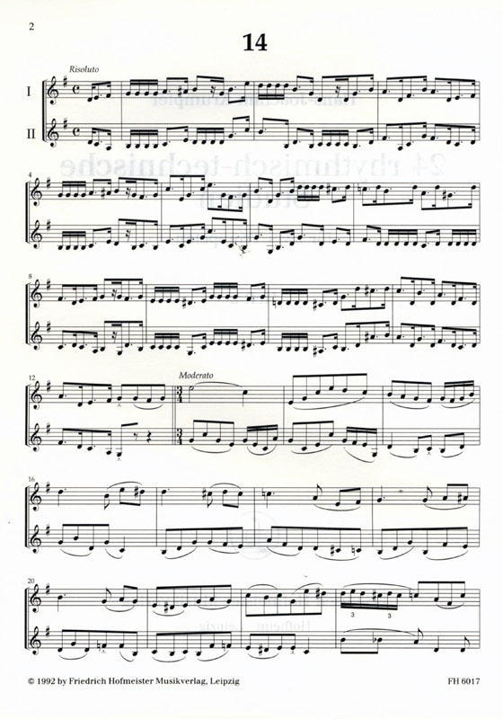 Hans-Joachim Krumpfer【24 rhythmisch-technische Studien】für zwei Trompeten , Heft 2 Hans-Joachim Krumpfer【24 rhythmisch-technische Studien】für zwei Trompeten , Heft 2