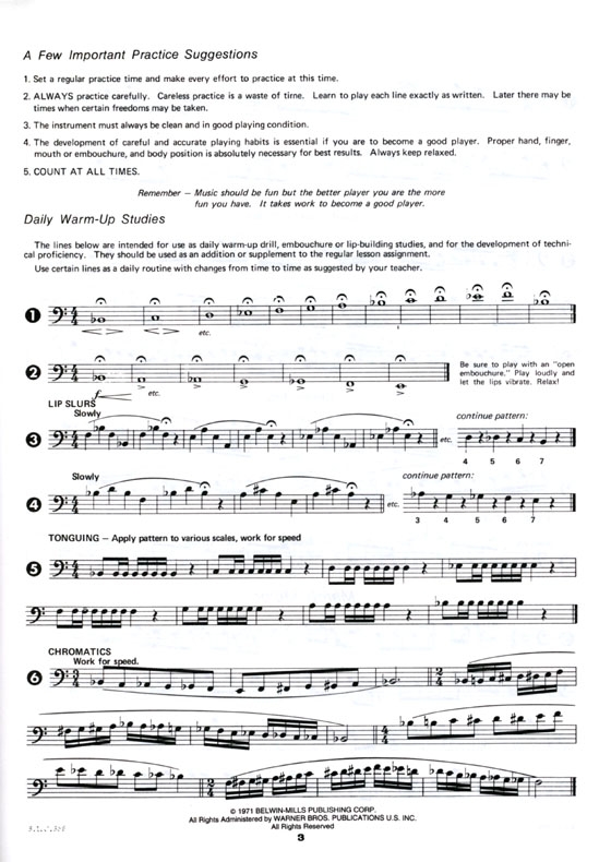Student Instrumental Course【Trombone Student】Level Three
