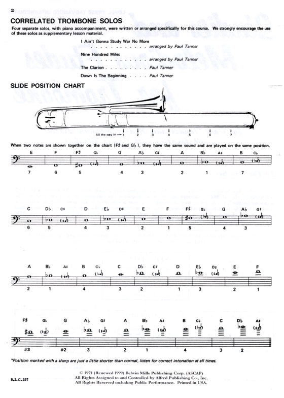 Student Instrumental Course【Studies and Melodious Etudes for Trombone】Level Three