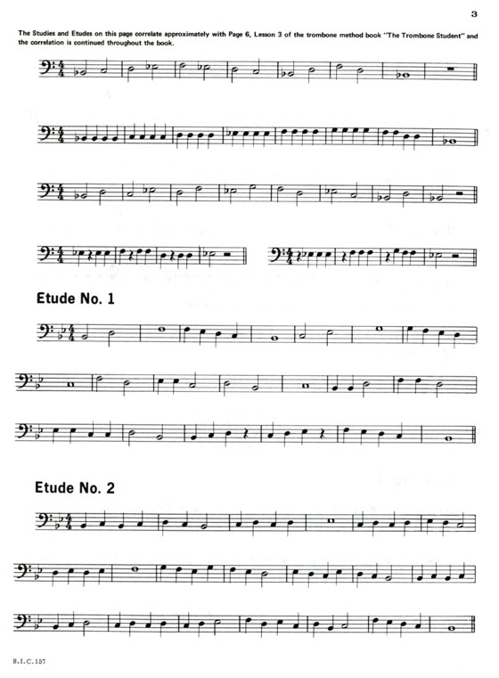 Student Instrumental Course【Studies and Melodious Etudes for Trombone】Level One Student Instrumental Course【Studies and Melodious Etudes for Trombone】Level One
