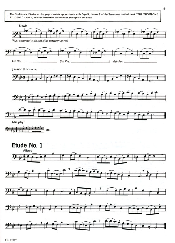 Student Instrumental Course【Studies and Melodious Etudes for Trombone】Level Two Student Instrumental Course【Studies and Melodious Etudes for Trombone】Level Two