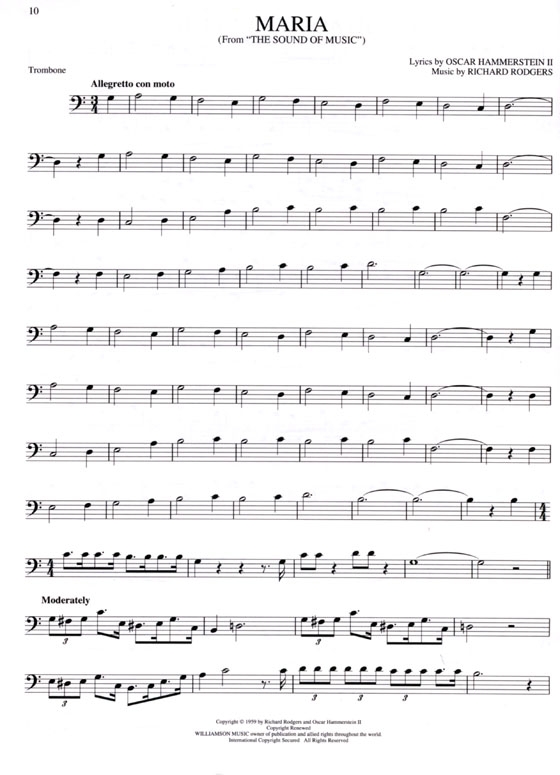 The Sound of Music for Trombone