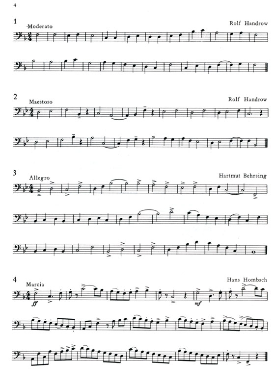 Posaunen-Etüden【1】Trombone Studies