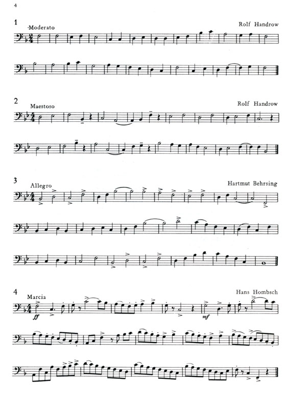 Posaunen-Etüden【1】Trombone Studies Posaunen-Etüden【1】Trombone Studies