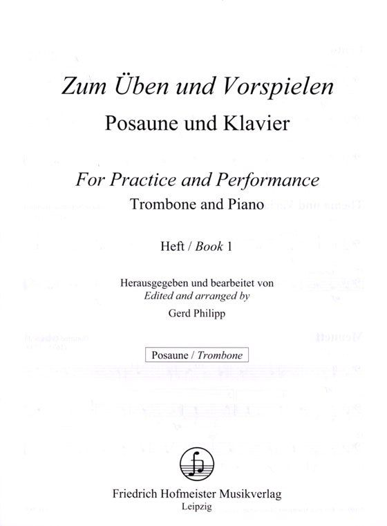 Zum Üben Und Vorspielen【1】Posaune und Klavier