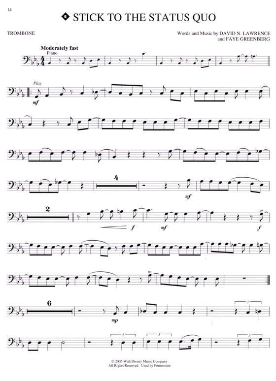 High School Musical【CD+樂譜】for Trombone