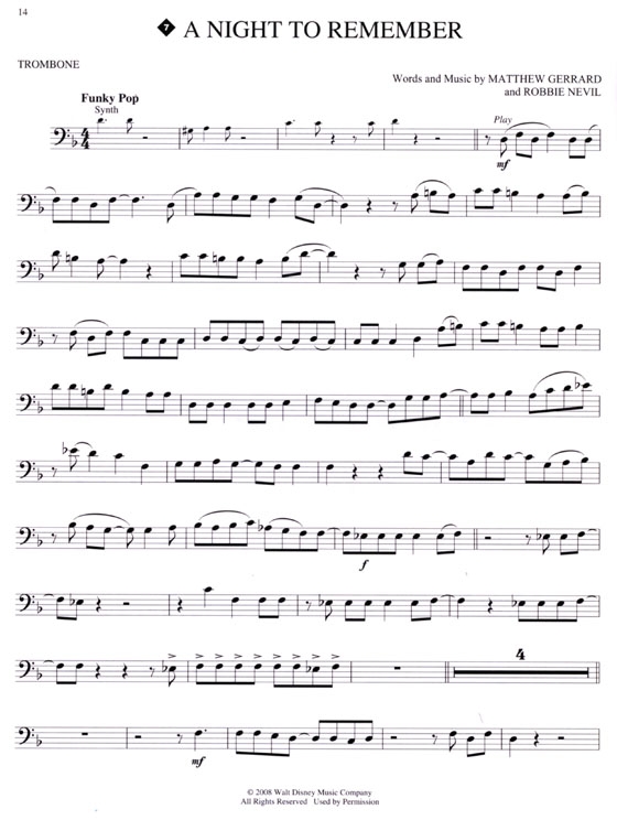 High School Musical 3【CD+樂譜】for Trombone