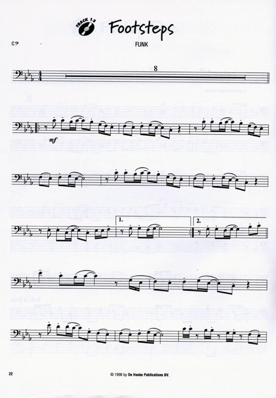the sound of Pop rock blues【CD+樂譜】for Trombone / Baritone C / B♭ ,Volume 2 , Grade 1-2