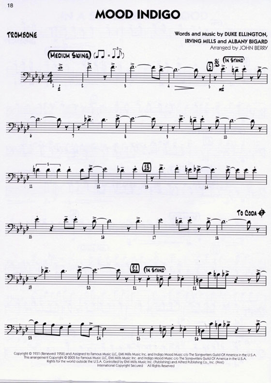 Duke Ellington for【Trombone】Big Band Play-Along , Volume 3 Duke Ellington for【Trombone】Big Band Play-Along , Volume 3