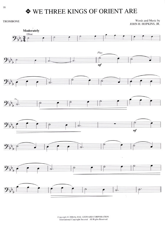Christmas Carols for Trombone【CD+樂譜】 Christmas Carols for Trombone【CD+樂譜】