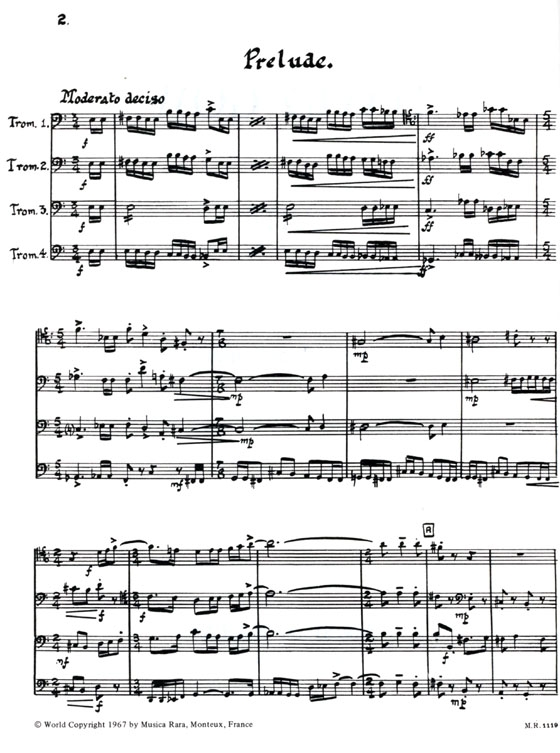 David Gow【Suite , Op. 57】for Four Trombones