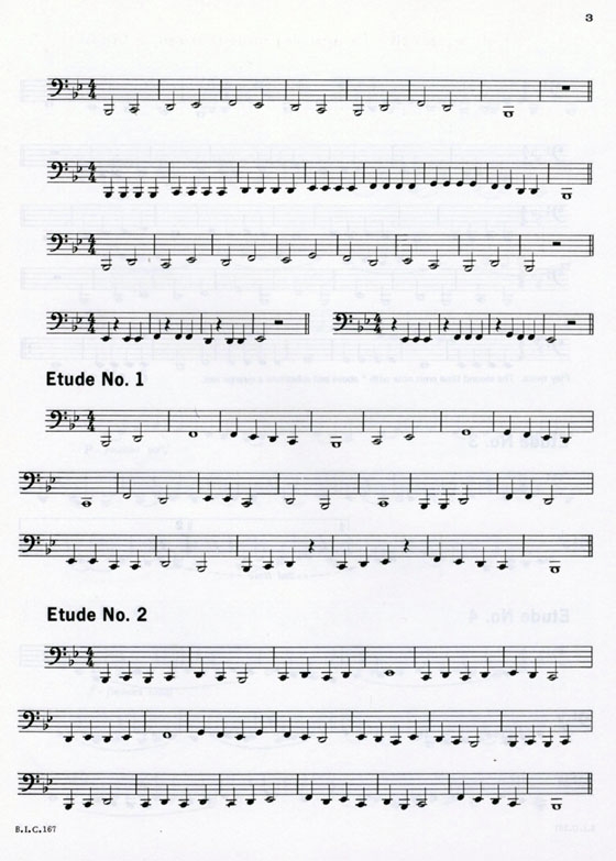 Student Instrumental Course【Studies and Melodious Etudes for Tuba (Bass)】Level One