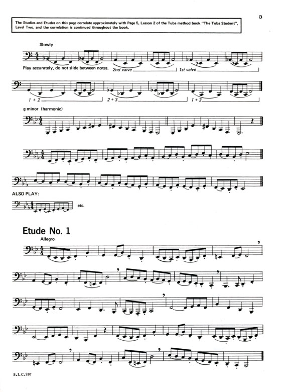 Student Instrumental Course【Studies and Melodious Etudes for Tuba】Level Two
