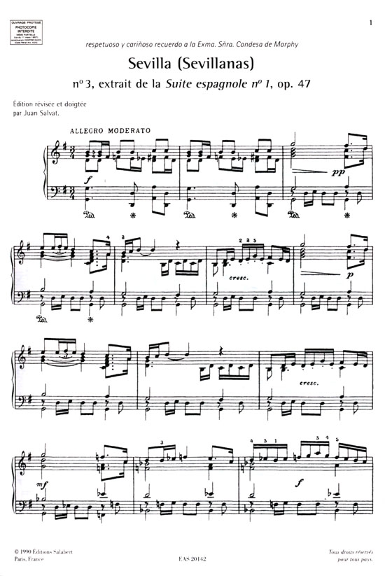 The Best of【Isaac Albéniz】en dix-huit morceaux pour piano /18 Pieces for Piano