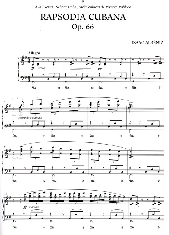 Isaac Albéniz【Müsica para】Piano