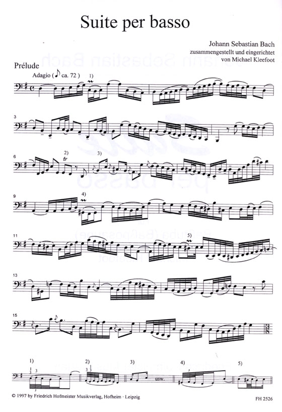 J.S. Bach【Suite per basso】für Basstuba