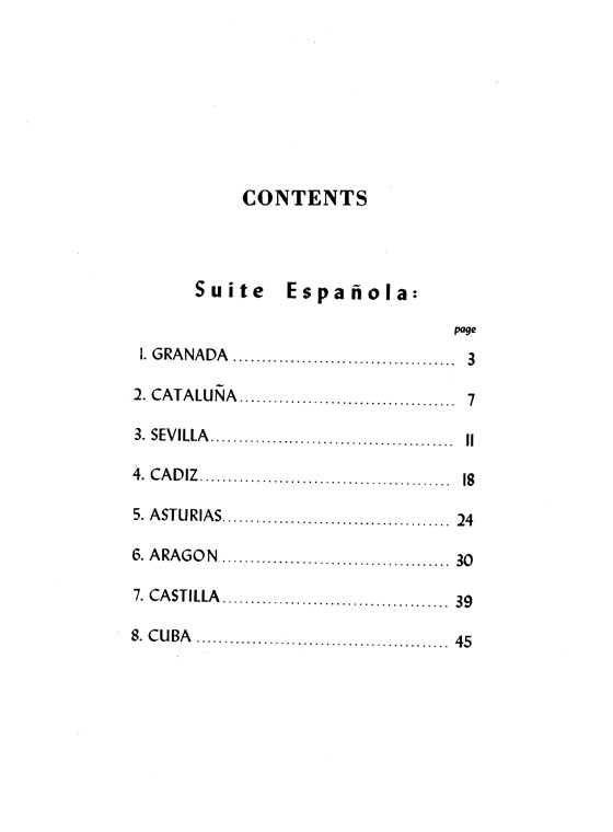 Albeniz【Suite Española】for Piano