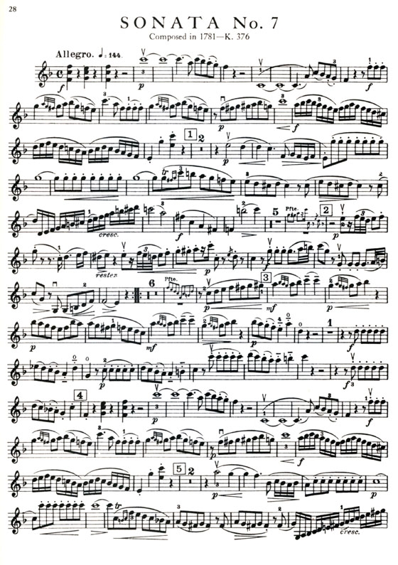 莫札特 19奏鳴曲集【Ⅱ】小提琴譜+鋼琴伴奏譜 Mozart：19 Sonatas for Violin and Piano , No. 2