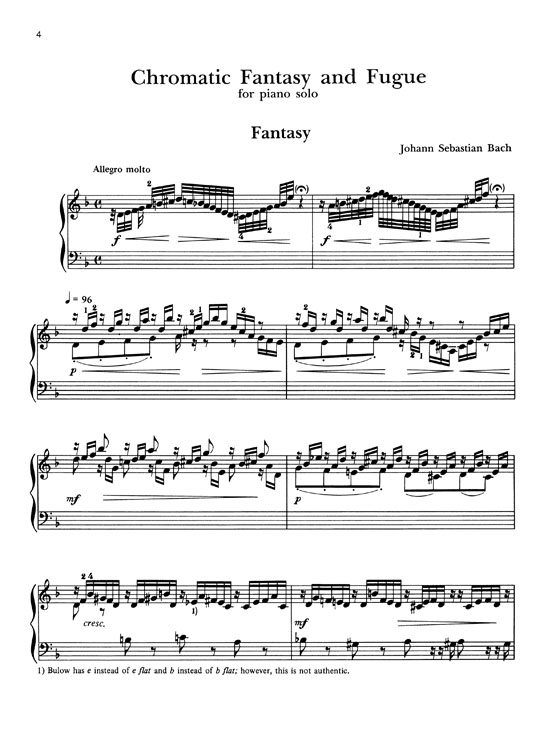 Bach【Chromatic Fantasy and Fugue】for Piano Bach【Chromatic Fantasy and Fugue】for Piano