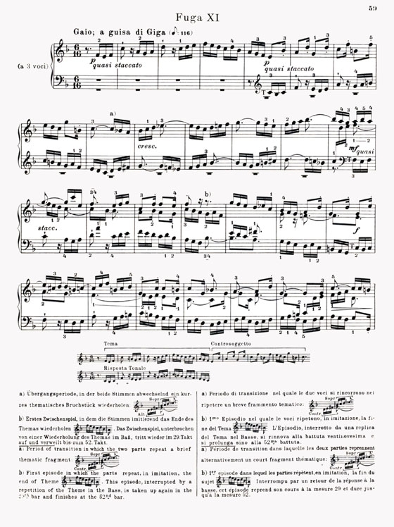 J.S. Bach【Das Wohltemperierte Klavier ,Ⅱ】BWV 870-893