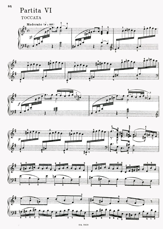 Bach【6 Partite】per Pianoforte
