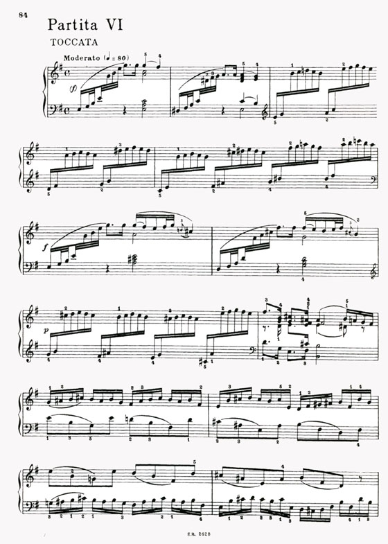 Bach【6 Partite】per Pianoforte Bach【6 Partite】per Pianoforte