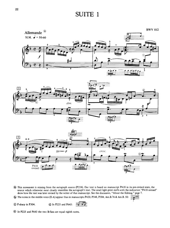J.S. Bach【French Suites】for the Keyboard