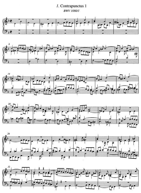 Bach【Die Kunst der Fuge / The Art of Fugue ,BWV 1080】für Cembalo(Klavier) Bach【Die Kunst der Fuge / The Art of Fugue ,BWV 1080】für Cembalo(Klavier)