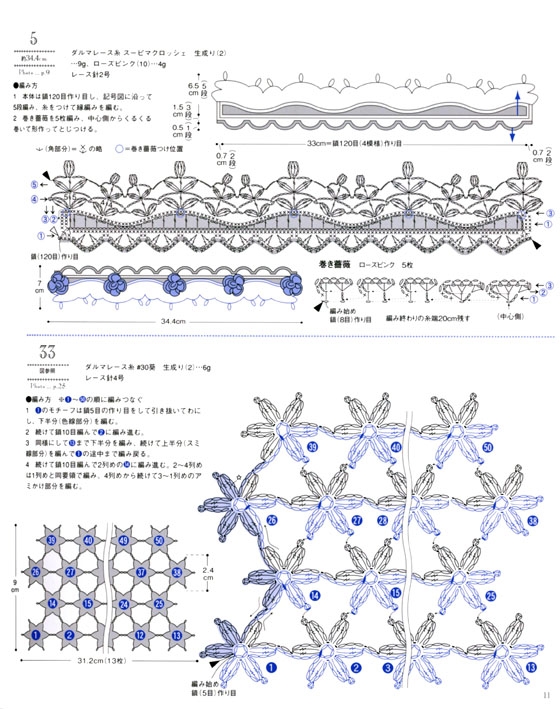 レース．かぎ針編みの エジング＆ブレードベストセレクション