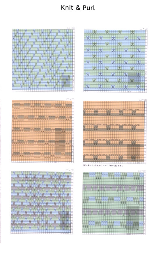 風工房のお気に入り 棒針模様200 「Patterns」